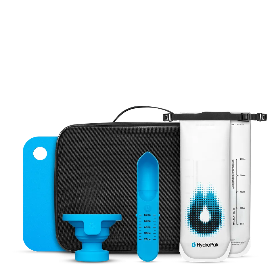 hydrapak-fuelkit-kit-nutrizione-portatile-con-fuel-scoop-fuel-funnel-due-fuelpak image 1
