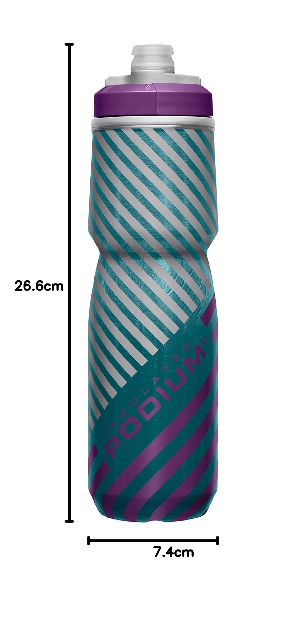 camelbak-podium-chill-insulated-24-oz-710-ml-outdoor-water-bottle-teal-stripe-20 image 8